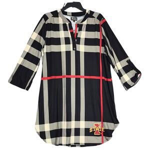 Gameday Couture Iowa State Womens‎ Shirt Dress 3/4 sleeve XL sports football